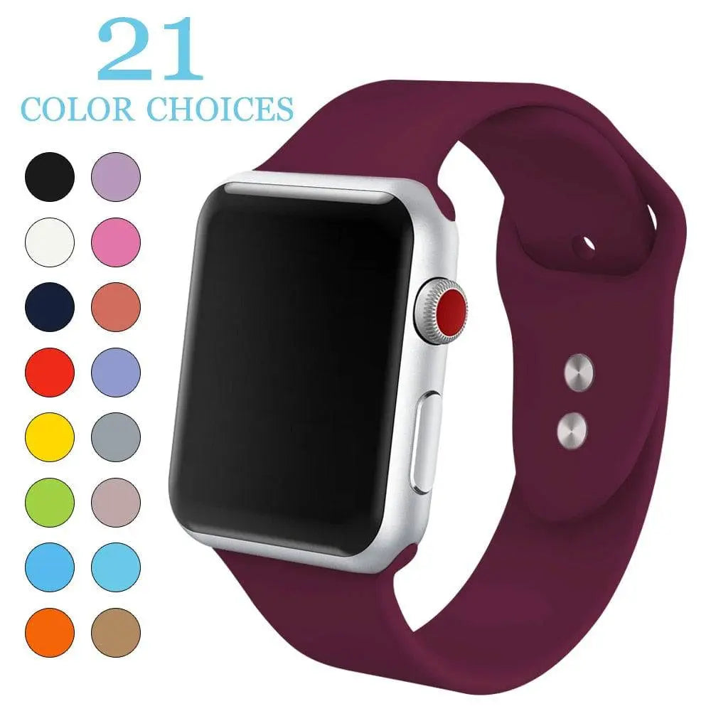 Pinnacle Sport Fitness Silicone Apple Watch Band - Pinnacle Luxuries