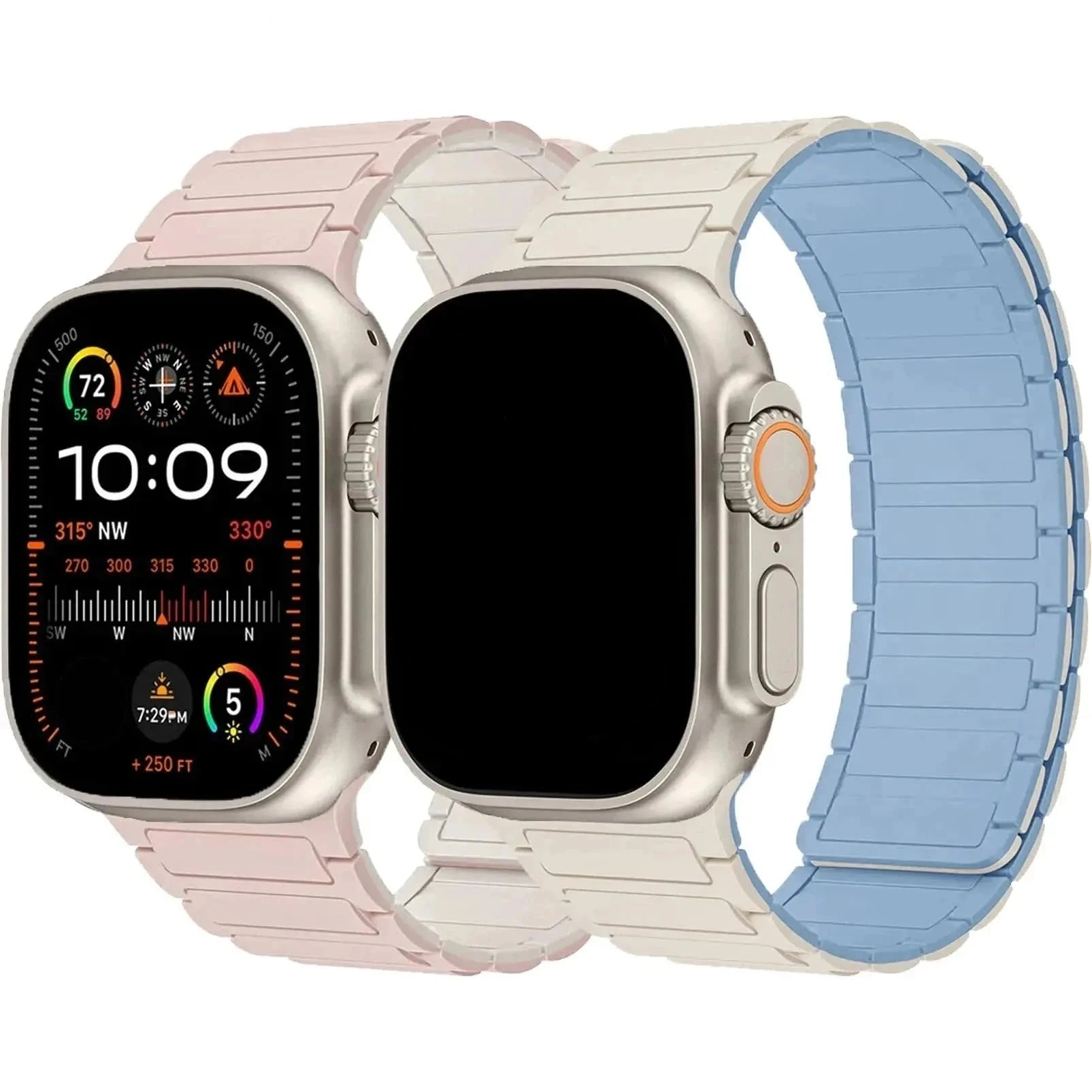 MagnaFlex Pro 2-Pack Magnetic Loop Bands for Apple Watch