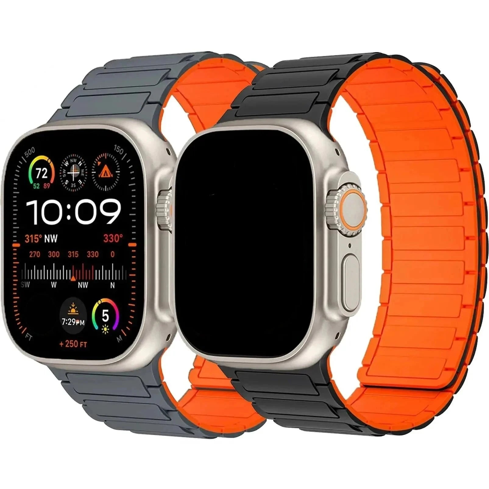 MagnaFlex Pro 2-Pack Magnetic Loop Bands for Apple Watch