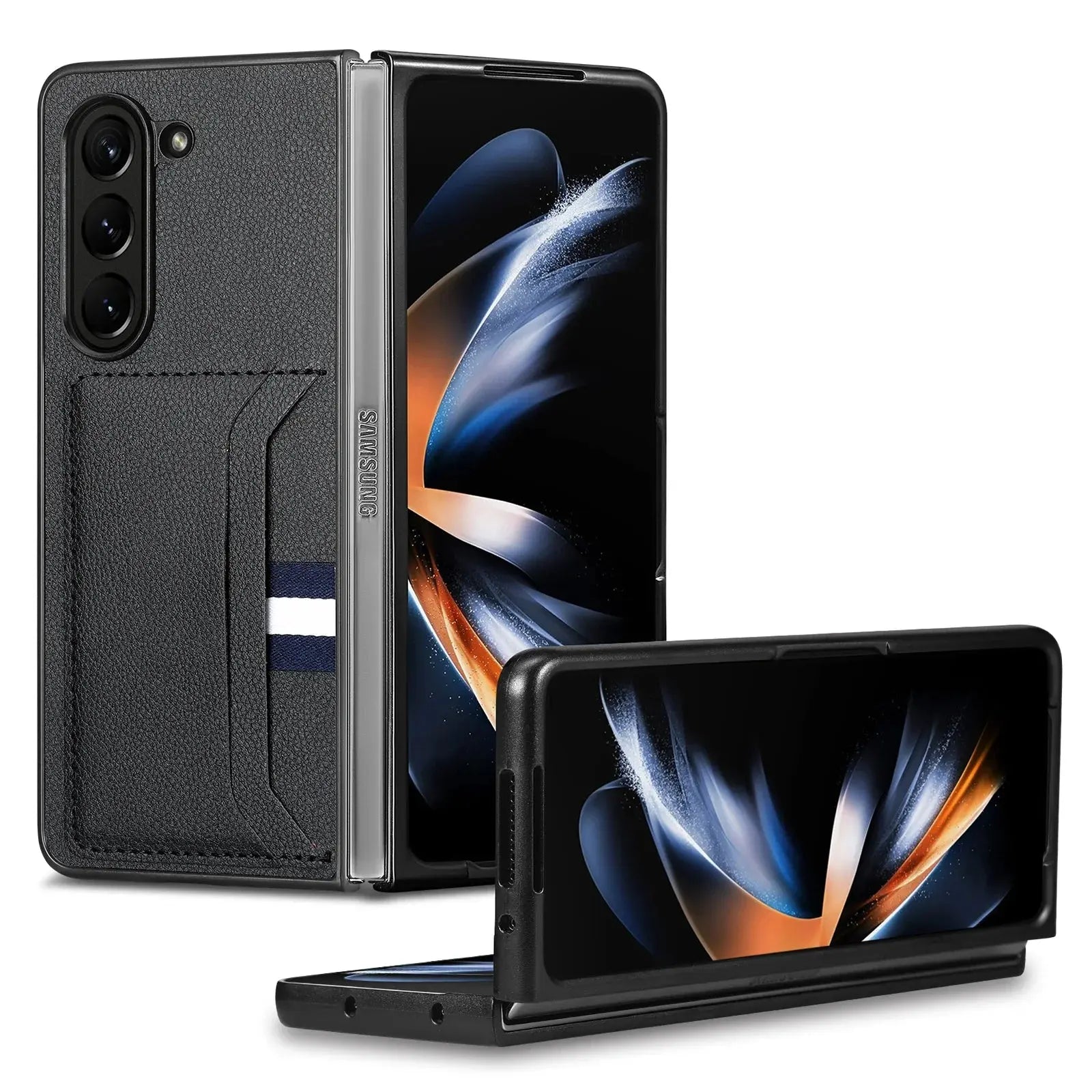Leather Wallet Case with Frame for Samsung Galaxy Z Fold 6 - Premium Protective Cover