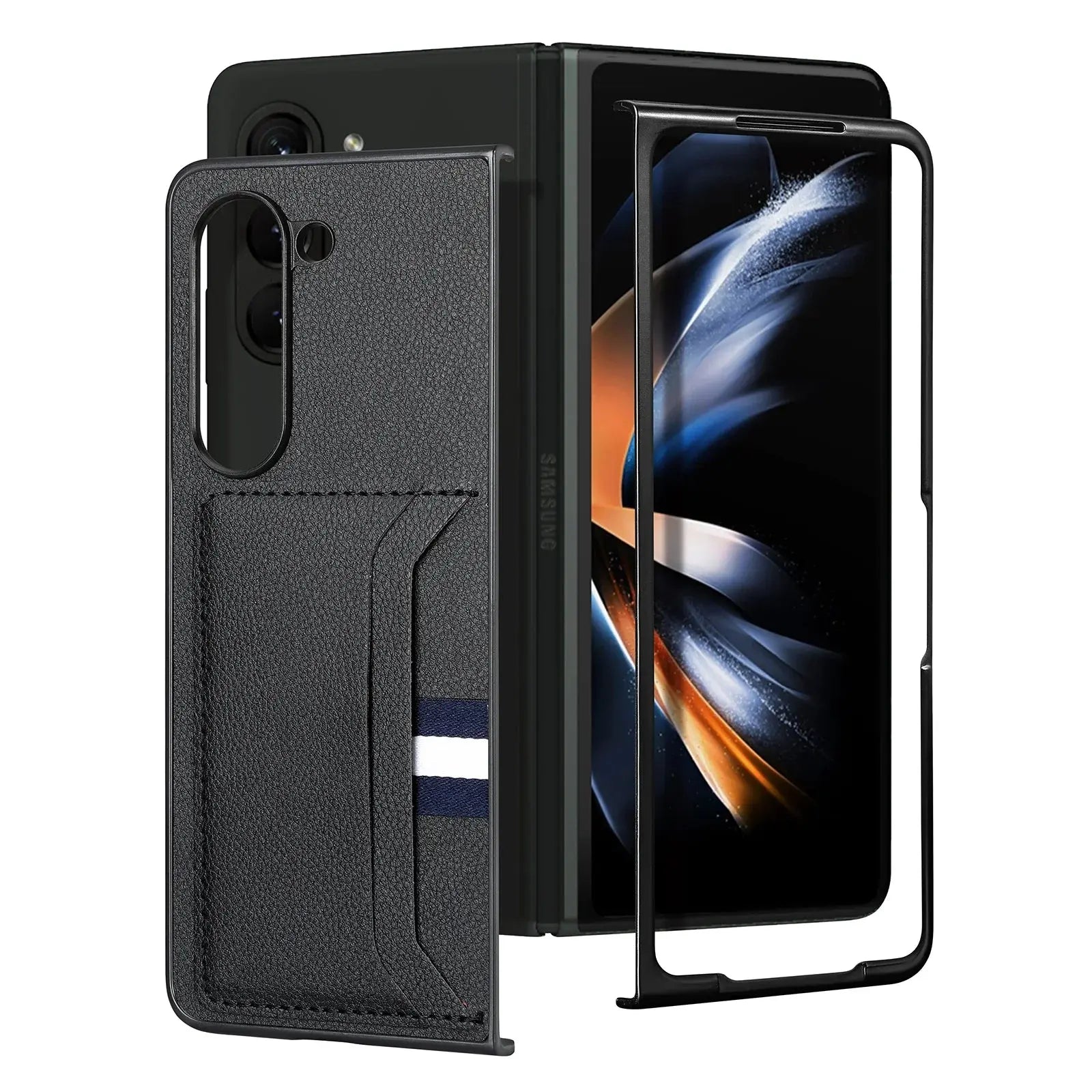 Anti-shock Coque Cover for Samsung Galaxy Z Fold6 Fold5 5G Fold 6 5 Fold4 Fold3 Fold2 Fold 2 3 4 Leather Phone Accessories Case Pinnacle Luxuries