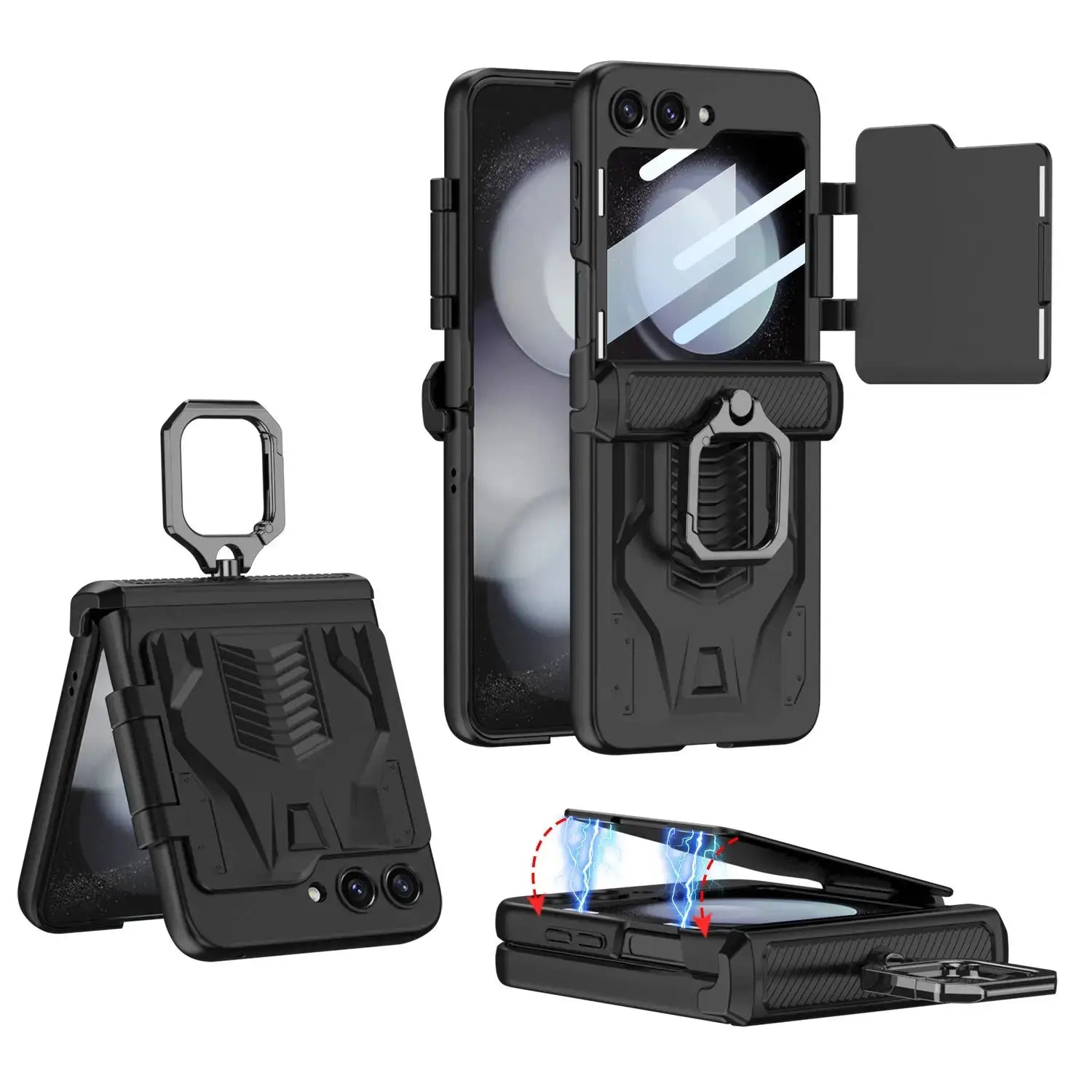 GalaxyGuard Pro: Magnetic Hinge All-Package Case for Samsung Galaxy Z Flip 5 5G