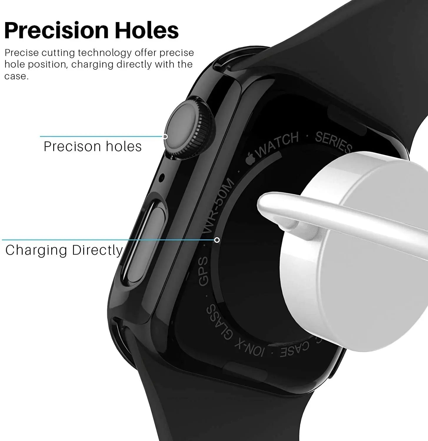 Glass+Cover For Apple Watch case 44mm 40mm 45mm 41mm 42mm 38mm iWatch Accessorie Screen Protector Apple watch serie 3 4 6 SE 7 8 Pinnacle Luxuries