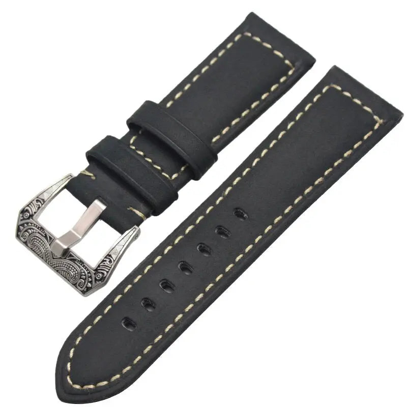 Pinnacle Handmade Genuine Italian Leather Watch Band 22mm 24mm Pinnacle Luxuries