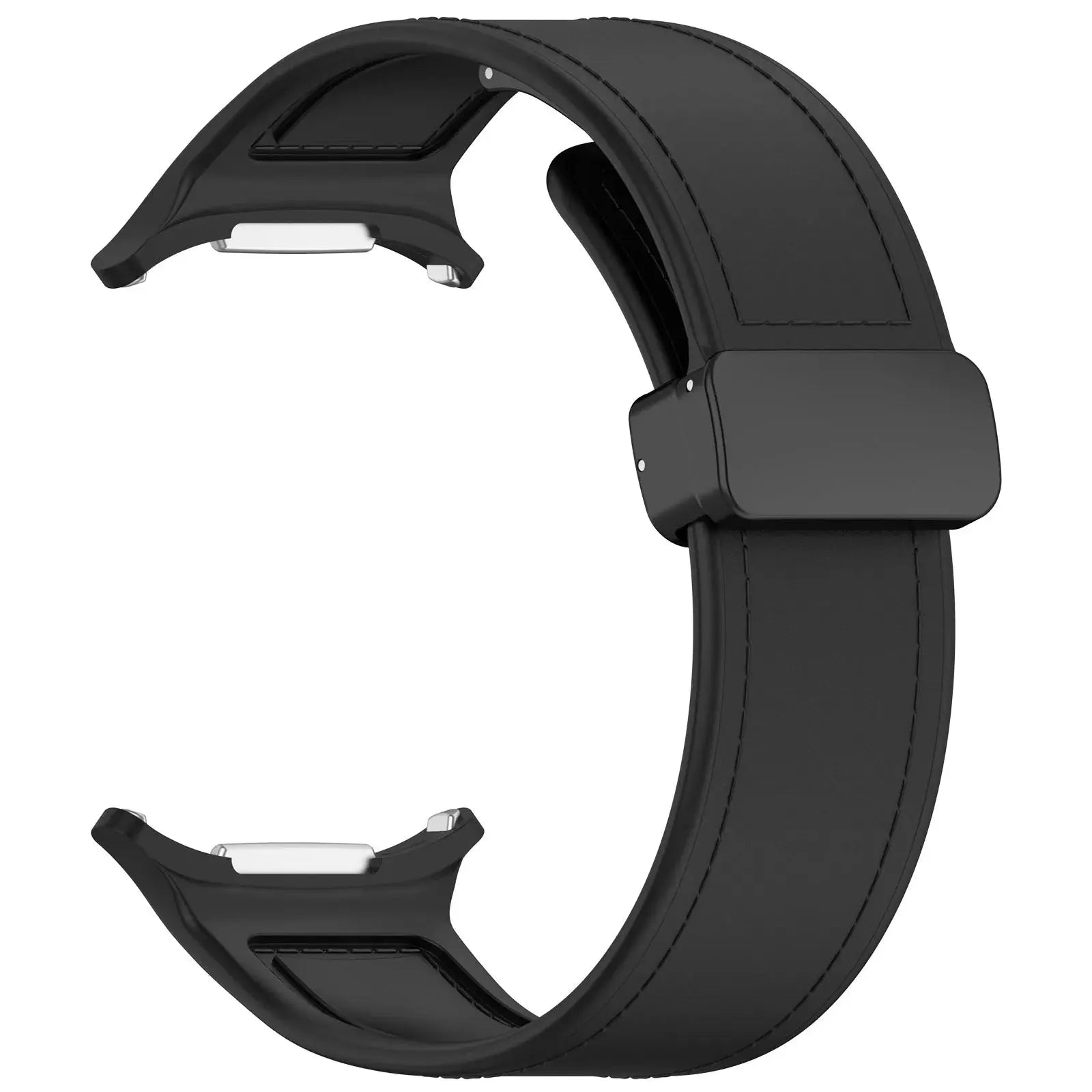 Premium Leather Magnetic Silicone Band for Samsung Galaxy Watch 7 Ultra