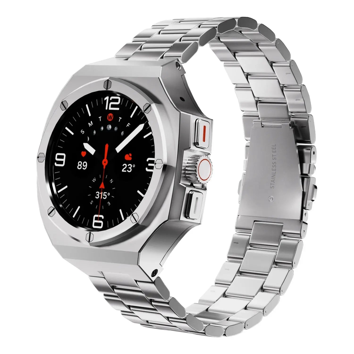 EliteGuard Stainless Steel Fortified Band Case Protector for Samsung Galaxy Watch Ultra 47mm