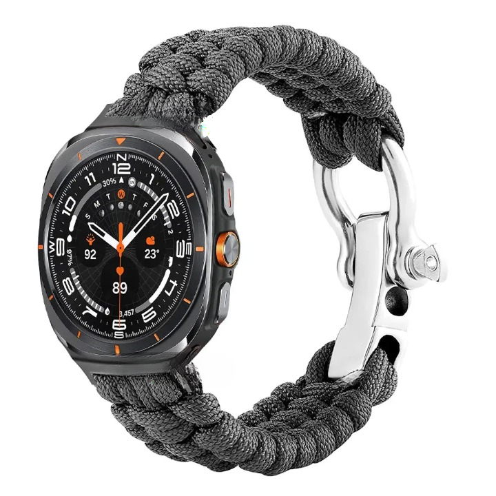 Nylon Paracord Outdoor Band for Samsung Galaxy Watch 7 Ultra 47mm