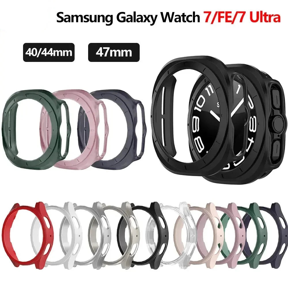 PC Matte Watch Case for Samsung Galaxy Watch 7 44mm 40mm Hard Bumper All-Around Shell for Galaxy Watch 7 Ultra 47mm Accessories Pinnacle Luxuries