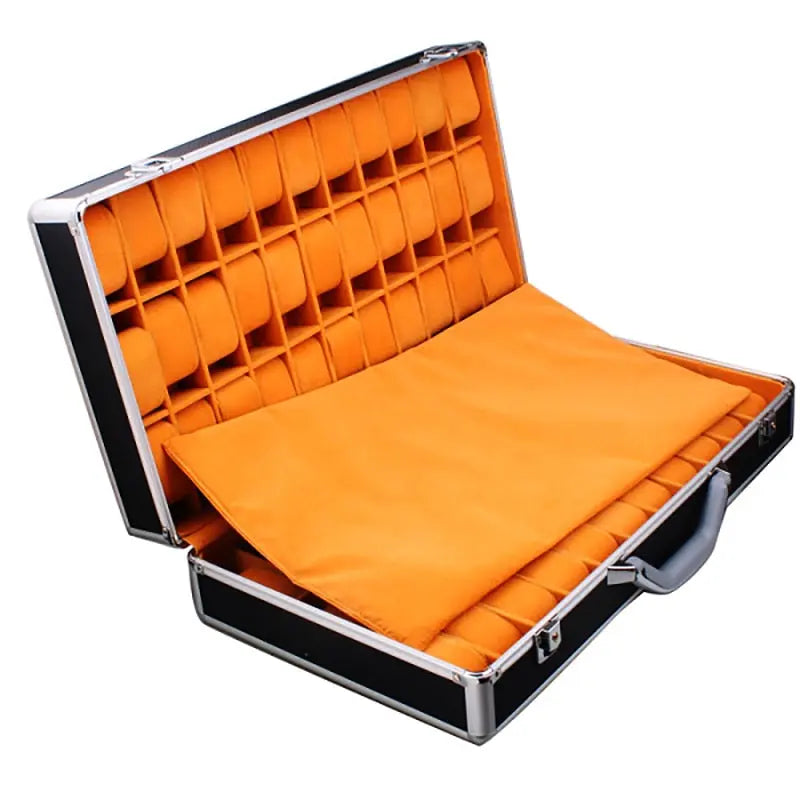 66 Slots Watch Storage Box Aluminum Alloy Watch Suitcase Portable Watch Display Box Pinnacle Luxuries