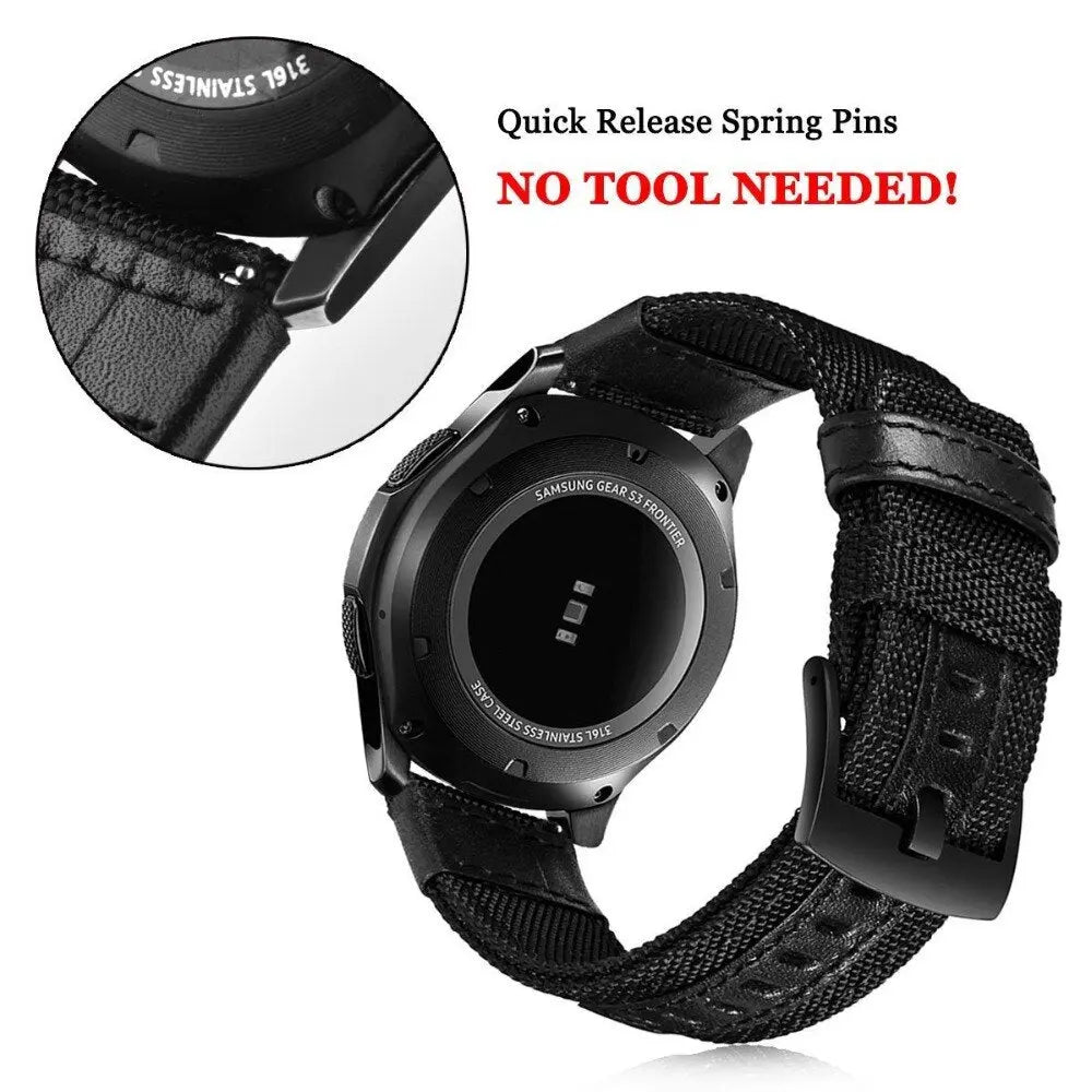 Nylon Strap For Samsung Galaxy watch 3 4 5 pro 46mm band 22mm 20mm Watch Woven Nylon Band for Amazfit Band 20mm 22mm Wristband Pinnacle Luxuries