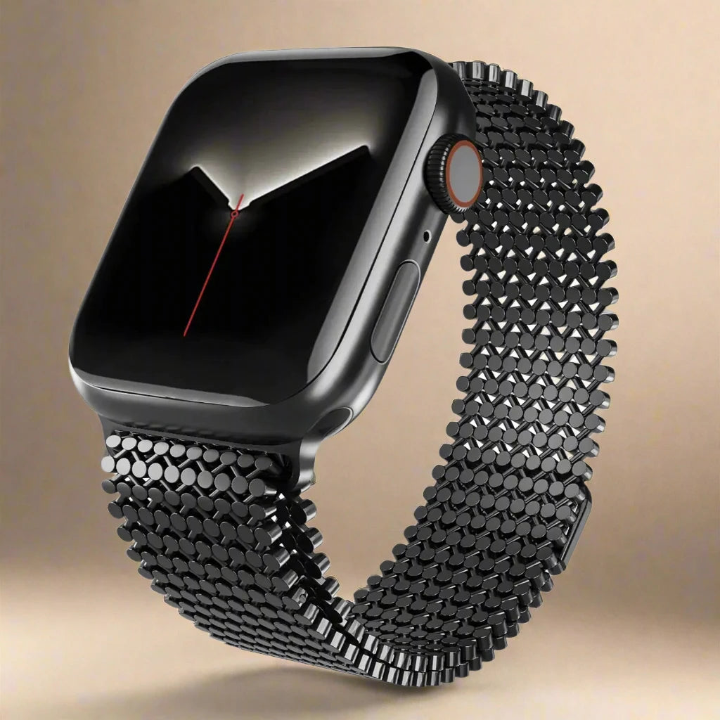 SteelFlex Magnetic Link Band for Apple Watch - Pinnacle Luxuries