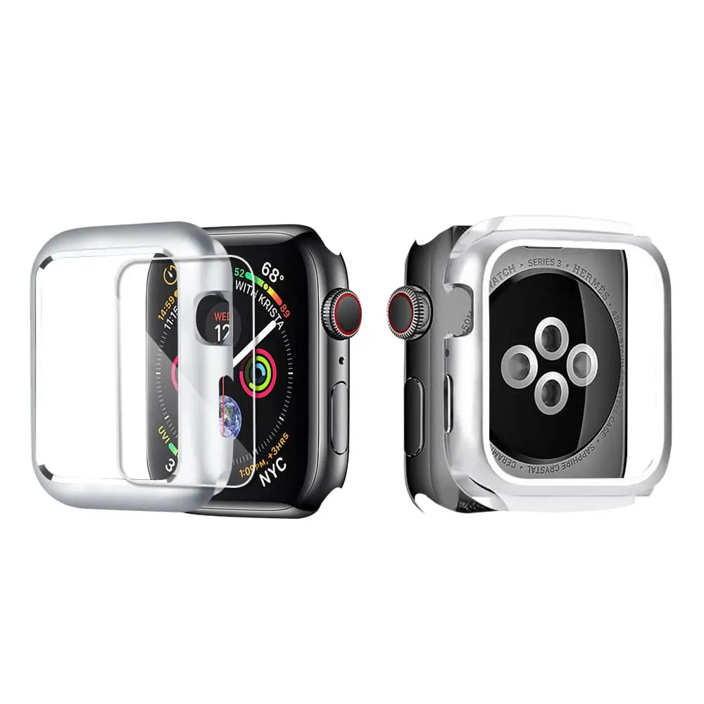 Ultimate Steel Case Tempered Glass Screen Protection For Apple Watch - Pinnacle Luxuries