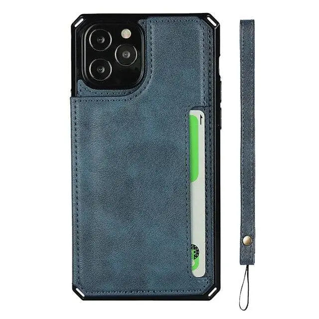 Luxury Premium Leather Cover For iPhone 11 12 Mini Pro Pro Max - Pinnacle Luxuries