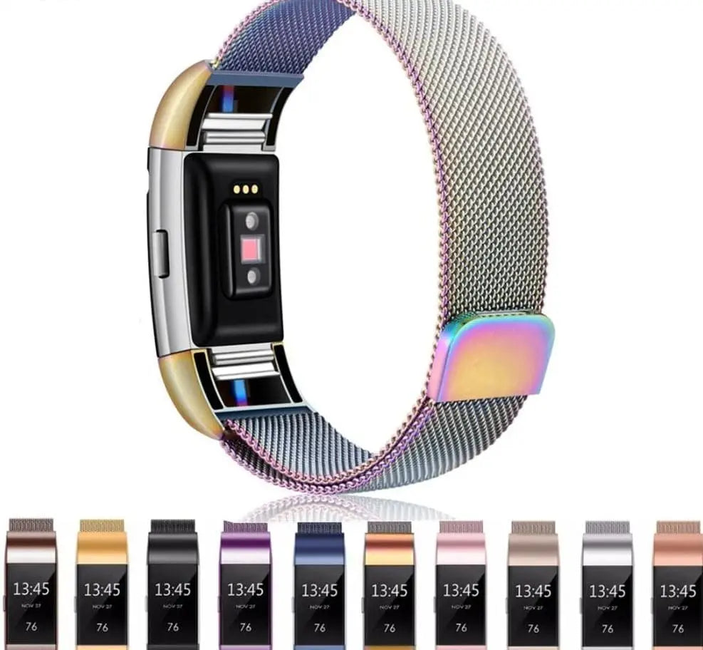 Fitbit Charge 2 Prestige Stainless Steel Mesh Loop Band - Pinnacle Luxuries