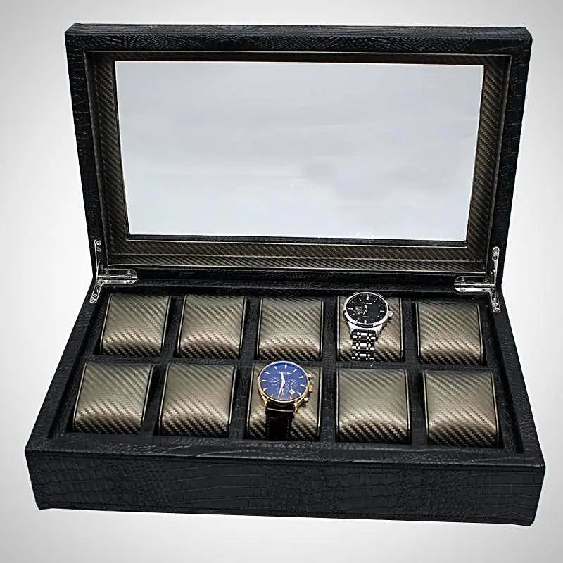 Chrome Gator Collectors Case - Pinnacle Luxuries
