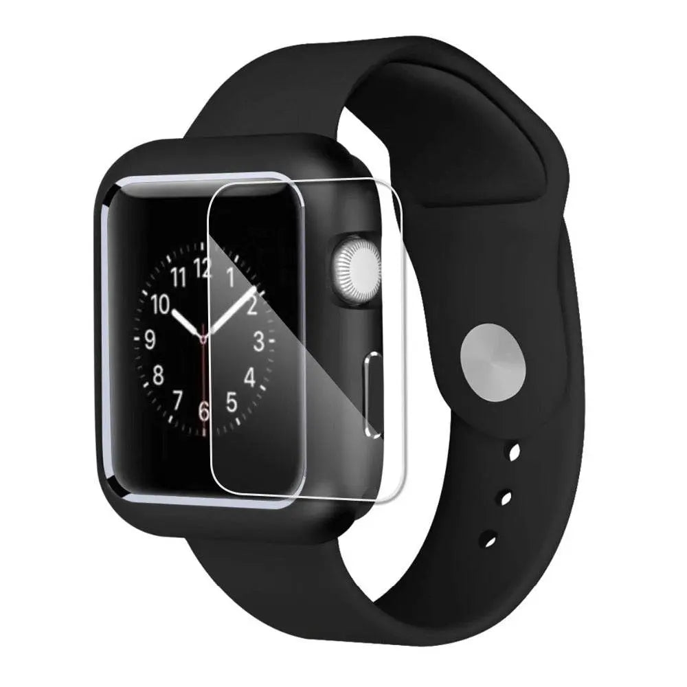 Ultimate Steel Case Tempered Glass Screen Protection For Apple Watch - Pinnacle Luxuries